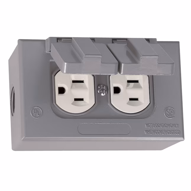 Exterior Weatherproof Duplex Receptacle at Eave - Image 2
