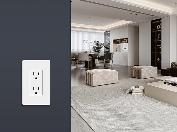 Square Decora Style Receptacle Upgrade - Individual - Image 4