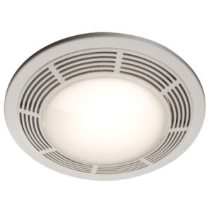 Nutone Fan-Forced Heater/Ventilator/Light/White w/glass lens/$Included