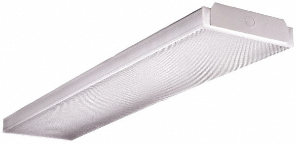 4' (2) Tube Fluorescent Fixture with Lens - (Switch Nic)