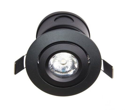 3" Recessed Downlight/ Black/ IC Rated/ Adjustable/ LED 3000k Spot