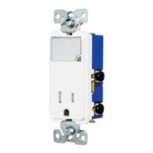 Decora/ Receptacle/ Single Outlet/ Dimmable Nightlight/ 15AMP