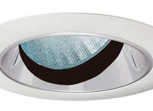 3 1/4 Angle-Cut Lensed Shower Light/IC Housing/Clear Alzak/LED"