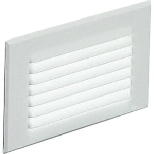 Step Light/Indoor/Outdoor/Louvered Cover/8W x 6"H/ White"