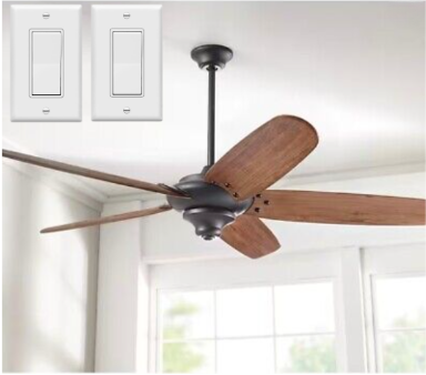 Blanked Off Ceiling Fan J-Box and 2 Switches