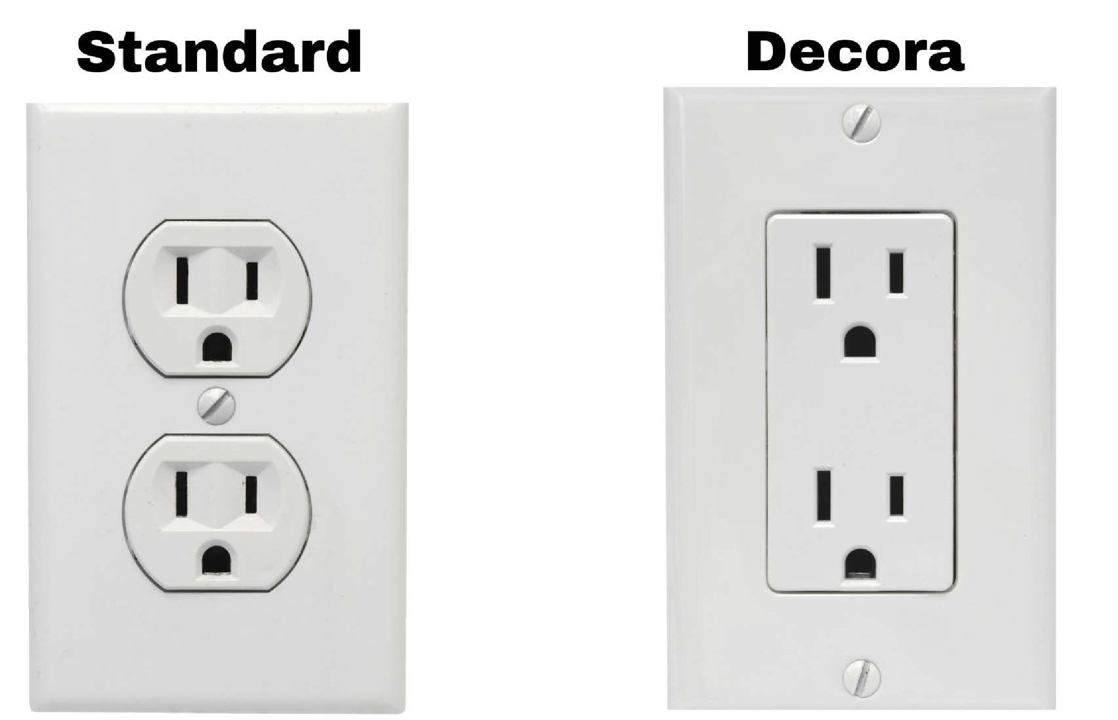 Square Decora Style Receptacle Upgrade - Whole House - Image 3