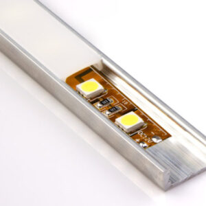 LED Tape Light in Aluminum Track and Frosted Lens