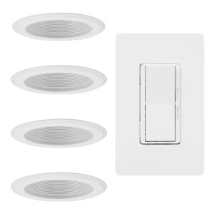 4 Recessed Cans with 1 Dimmer Package