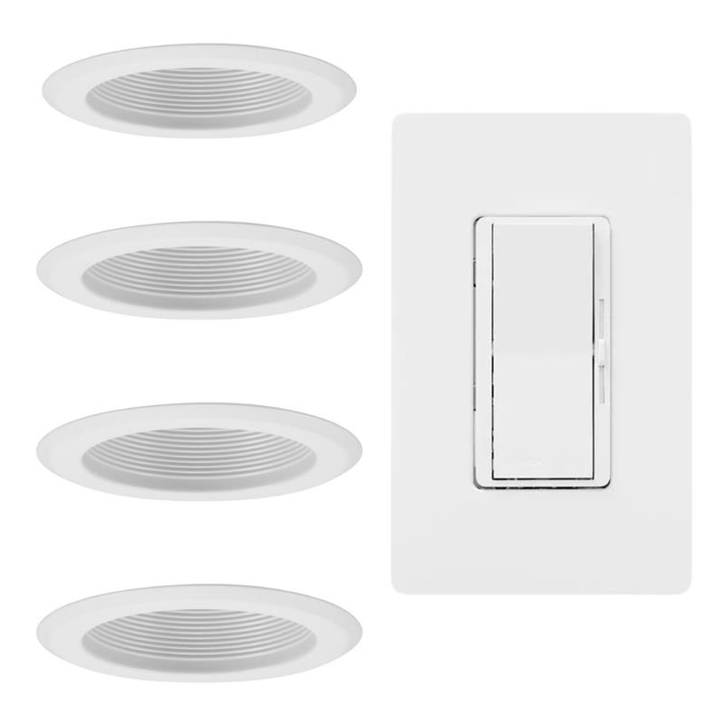 4 Recessed Cans with 1 Dimmer Package
